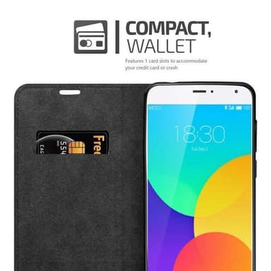 MEIZU MX4 Suojakuori Lompakkokotelo (Ruskea)