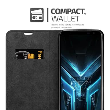 Asus ROG Phone 3 Suojakuori Lompakkokotelo (Ruskea)