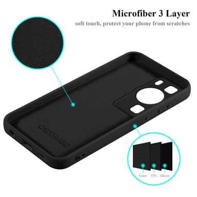Huawei P60 Pro Suojakuori Kotelo Case (Musta)