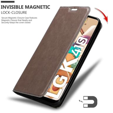 LG K41S Suojakuori Lompakkokotelo (Ruskea)