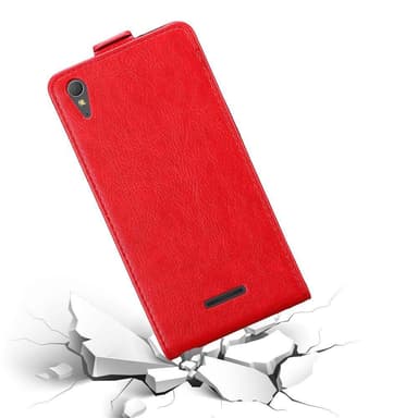 Sony Xperia T3 Suojakuori Lompakkokotelo (Punainen)