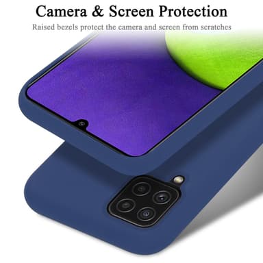 Samsung Galaxy A12 / M12 Suojakuori Kotelo (Sininen)