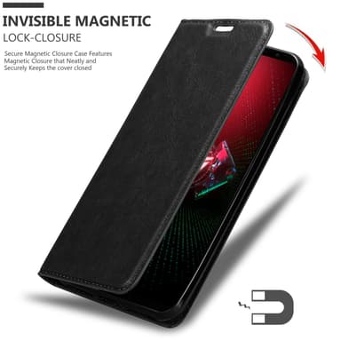 Asus ROG Phone 5 Suojakuori Lompakkokotelo (Musta)