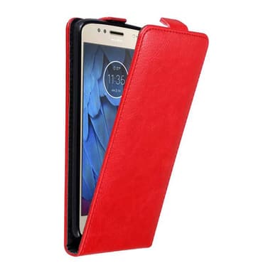 Motorola MOTO G5S Suojakuori Lompakkokotelo (Punainen)