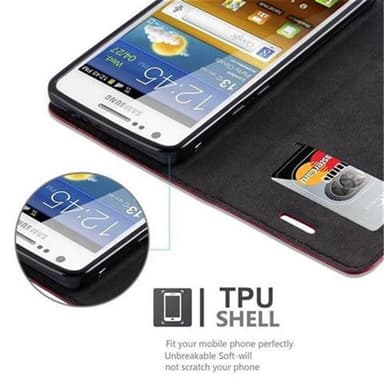 Samsung Galaxy S2 / S2 PLUS Suojakuori Lompakkokotelo