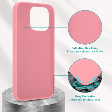 iPhone 14 PRO Suojakuori Kotelo (Vaaleanpunainen)