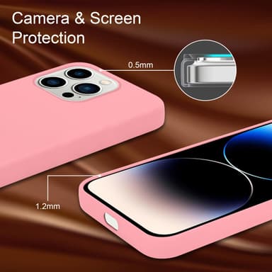 iPhone 14 PRO Suojakuori Kotelo (Vaaleanpunainen)