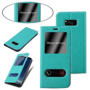 Lompakkokotelo Samsung Galaxy S8 Case (Turkoosi)