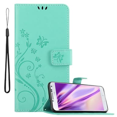 Samsung Galaxy S4 Suojakuori Lompakkokotelo (Turkoosi)
