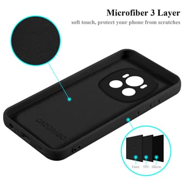 Honor Magic 6 Suojakuori Kotelo Case (Musta)