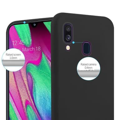 Suojakuori Samsung Galaxy A40 Kotelo (Musta)
