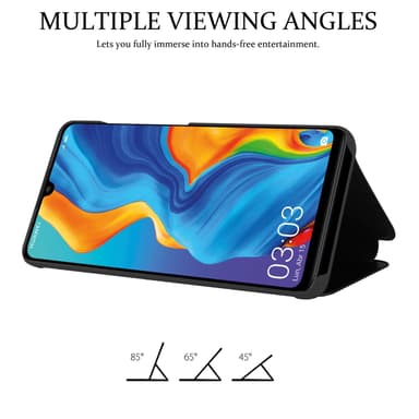 Suojakuori Huawei P30 LITE Lompakkokotelo (Musta)