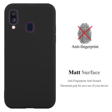 Suojakuori Samsung Galaxy A40 Kotelo (Musta)