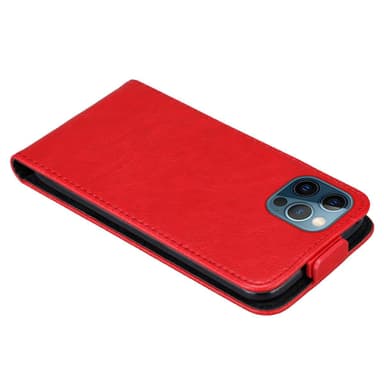 iPhone 12 PRO MAX Suojakuori Lompakkokotelo (Punainen)
