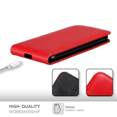 iPhone 12 PRO MAX Suojakuori Lompakkokotelo (Punainen)
