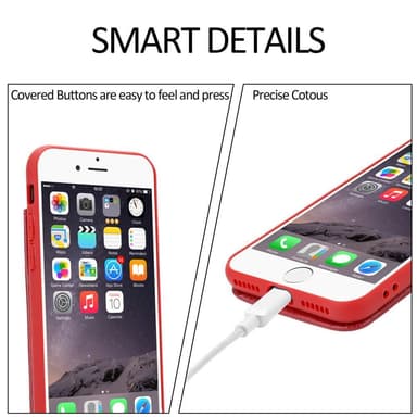 Suojakuori iPhone 6 PLUS / 6S PLUS Kotelo (Punainen)