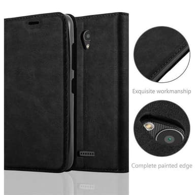 Lenovo A PLUS Suojakuori Lompakkokotelo (Musta)