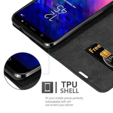 Samsung Galaxy A6 PLUS 2018 Suojakuori Lompakkokotelo