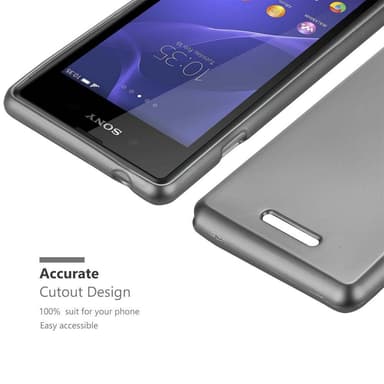 Sony Xperia E3 Suojakuori Kotelo (harmaa)