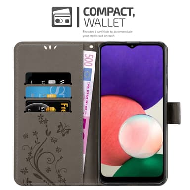 Samsung Galaxy A22 5G Suojakuori Lompakkokotelo