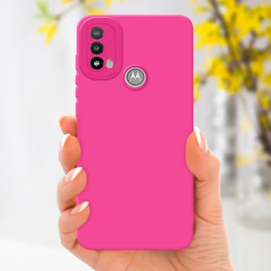 Motorola MOTO E20 Suojakuori Kotelo (Vaaleanpunainen)