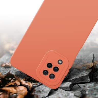 Samsung Galaxy A12 / M12 Suojakuori Kotelo (Oranssi)