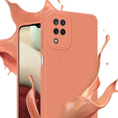 Samsung Galaxy A12 / M12 Suojakuori Kotelo (Oranssi)