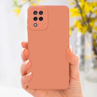 Samsung Galaxy A12 / M12 Suojakuori Kotelo (Oranssi)