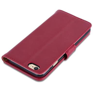 iPhone 6 / 6S Suojakuori Lompakkokotelo (Punainen)