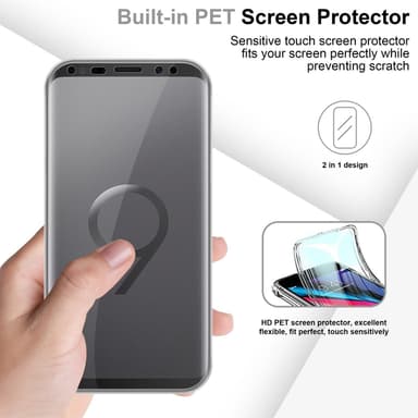 Samsung Galaxy S9 Suojakuori Cover (Läpinäkyvä)
