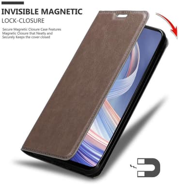 Oppo A92s Suojakuori Lompakkokotelo (Ruskea)
