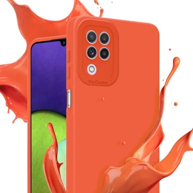 Samsung Galaxy A22 4G Suojakuori Kotelo (Oranssi)