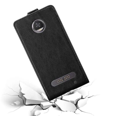 Motorola MOTO Z2 Suojakuori Lompakkokotelo (Musta)