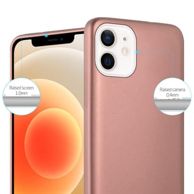 iPhone 12 MINI Suojakuori Kotelo (Vaaleanpunainen)
