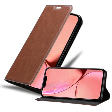 iPhone 13 PRO MAX Suojakuori Lompakkokotelo (Ruskea)