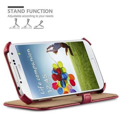 Samsung Galaxy S4 Suojakuori Lompakkokotelo (Punainen)
