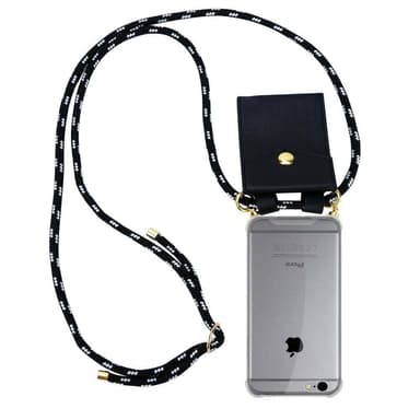 iPhone 6 / 6S Suojakuori Kotelo Ketju (Musta)