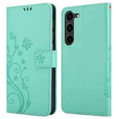 Samsung Galaxy S23 Suojakuori Lompakkokotelo (Turkoosi)