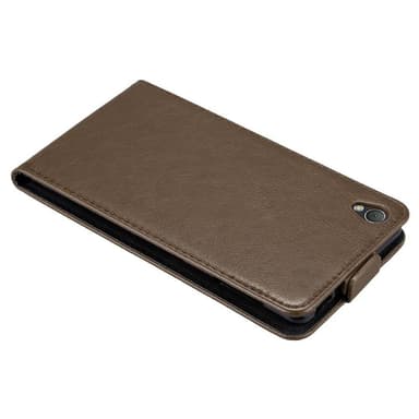 Sony Xperia Z3 Suojakuori Lompakkokotelo (Ruskea)
