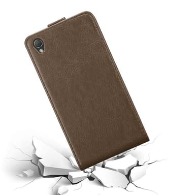 Sony Xperia Z3 Suojakuori Lompakkokotelo (Ruskea)