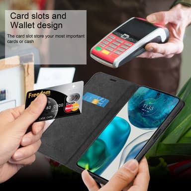 Motorola MOTO G52 4G / G82 5G Suojakuori Lompakkokotelo
