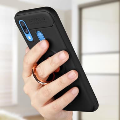 Samsung Galaxy A40 Suojakuori Kotelo (Musta)