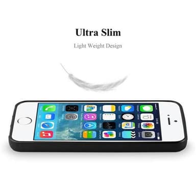 iPhone 5 / 5S / SE 2016 Suojakuori Kotelo (Musta)
