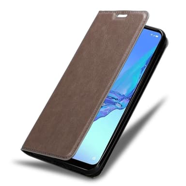 Oppo A53 Suojakuori Lompakkokotelo (Ruskea)
