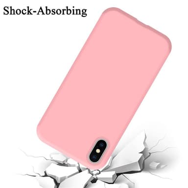 iPhone X / XS Suojakuori Kotelo (Vaaleanpunainen)