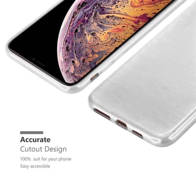 iPhone XS MAX Suojakuori Kotelo (Hopea)