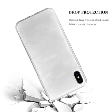 iPhone XS MAX Suojakuori Kotelo (Hopea)