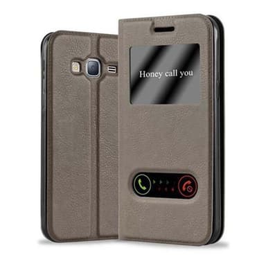 Lompakkokotelo Samsung Galaxy J3 2016 Case (Ruskea)