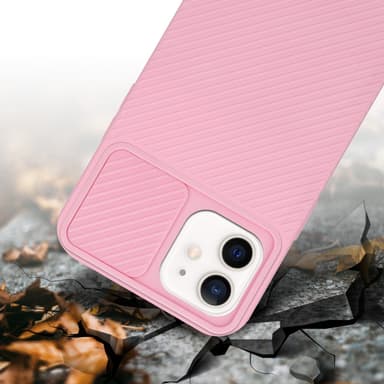 iPhone 12 Suojakuori Kotelo (Vaaleanpunainen)
