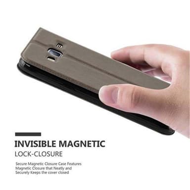 Lompakkokotelo Samsung Galaxy J3 2016 Case (Ruskea)